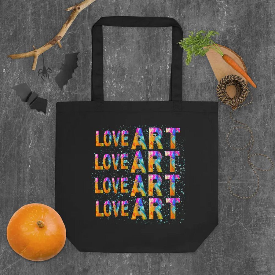 LOVE ART Vibrant Tote Bag for art students moms daughters friends art teachers product image (4)