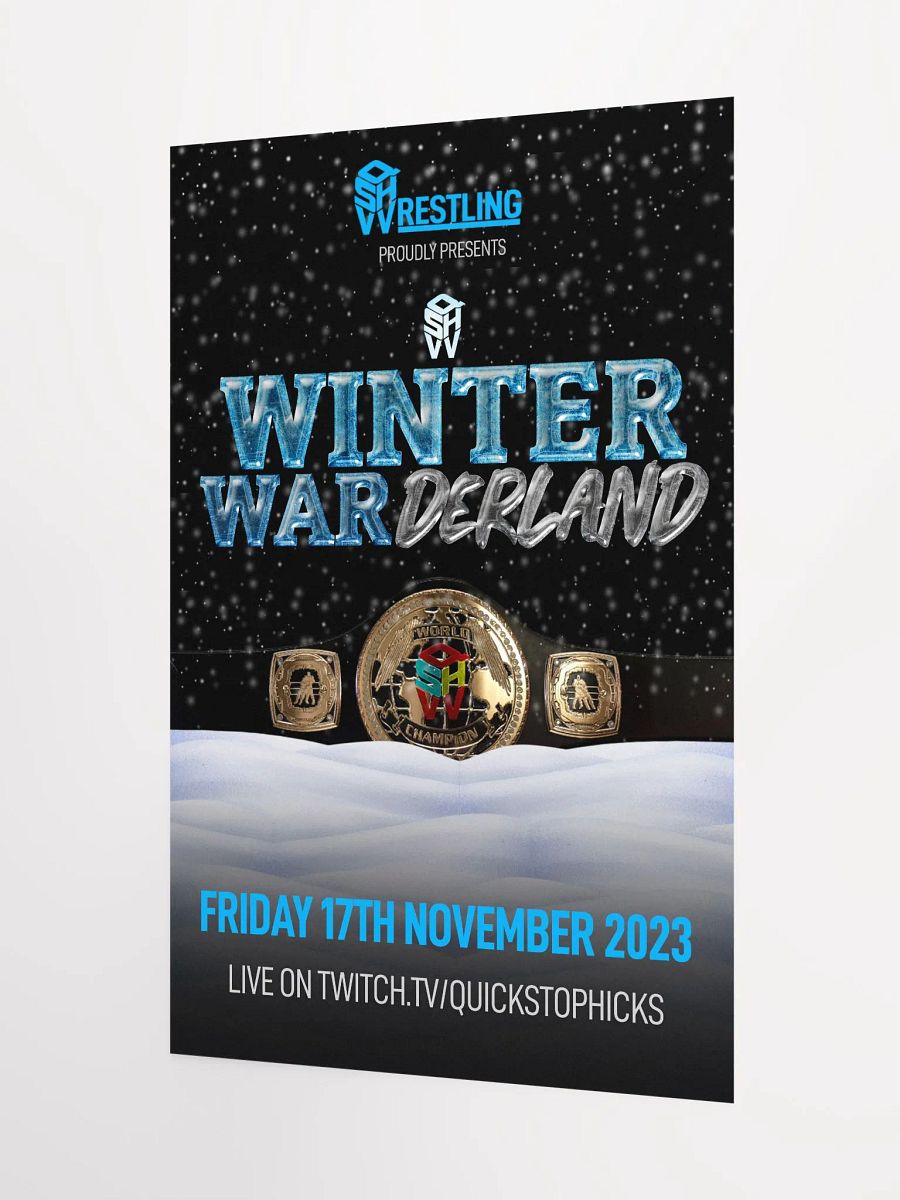 QSHW WINTER WARDERLAND COMMEMORATIVE POSTER product image (3)