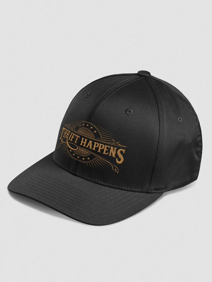 THRIFT HAPPENS (Embroidered Fitted Cap) product image (2)