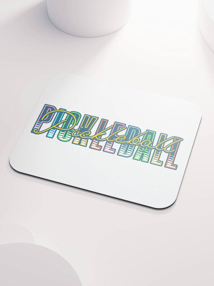 Pickleball Pickleball Vibrant Typography Mouse Pad product image (3)