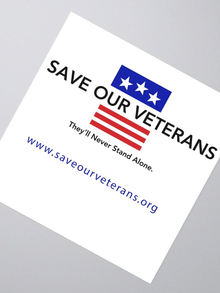 Save Our Veterans Kiss Cut Stickers product image (4)