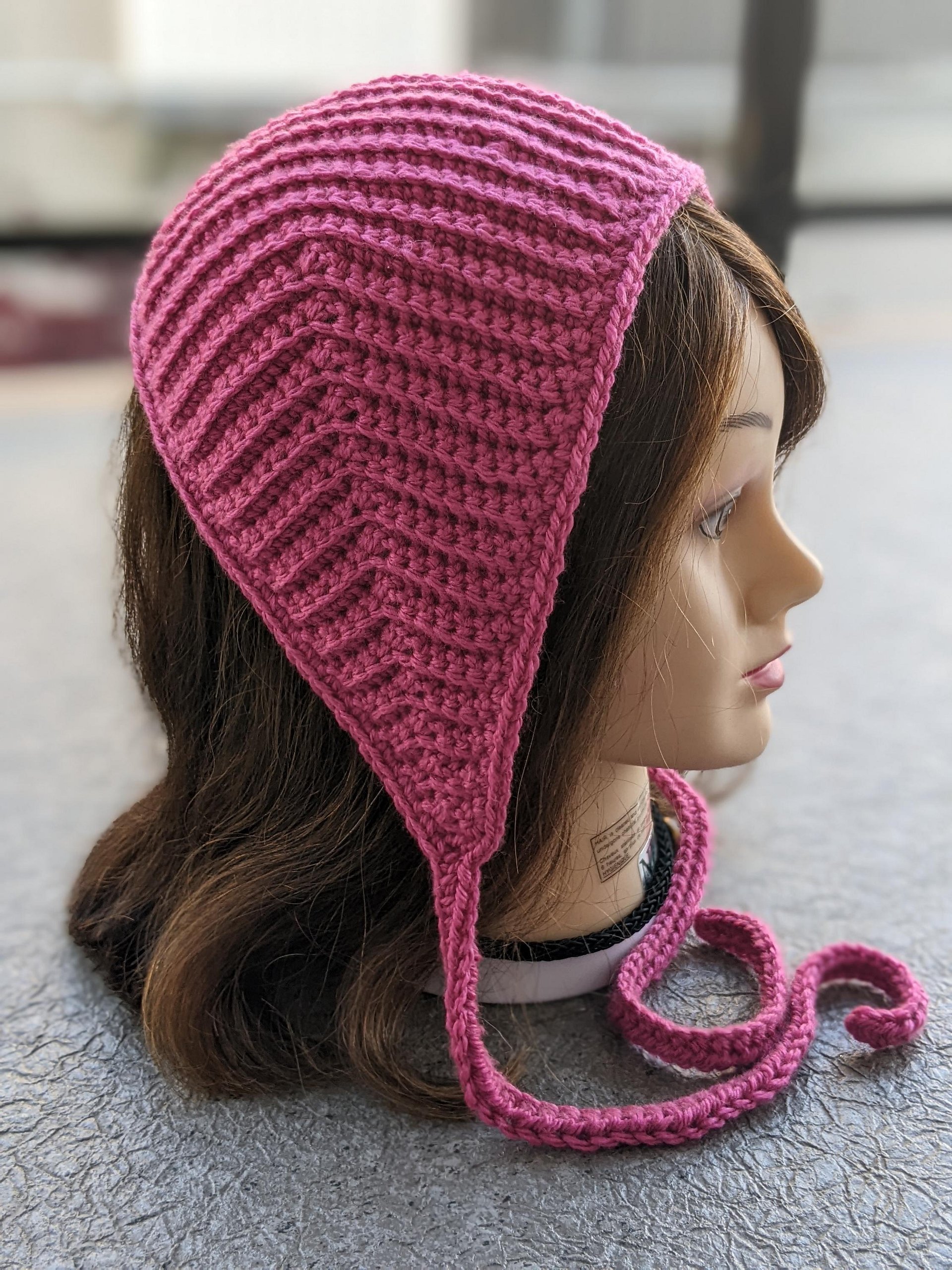 Crochet Bandana with Ties Pattern product image (5)