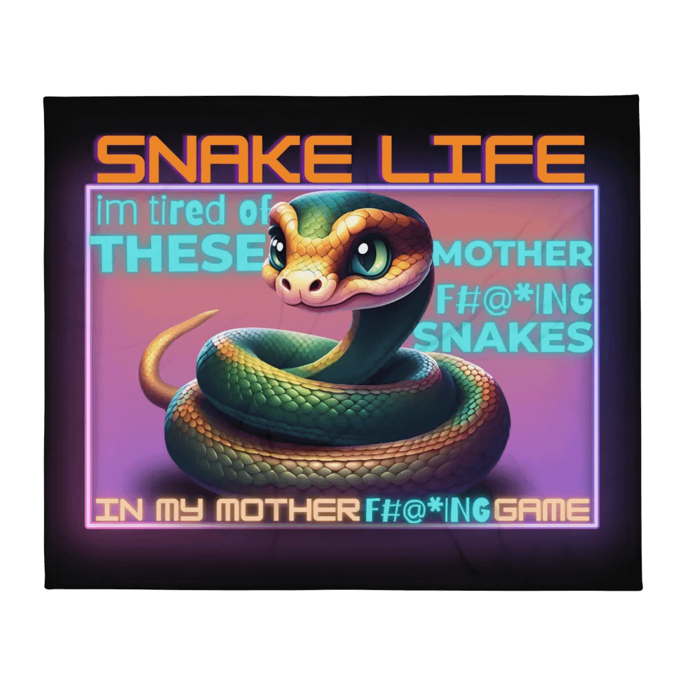 snake life blanket product image (2)