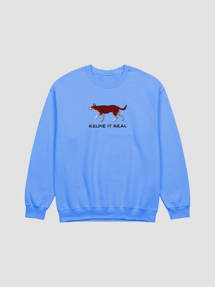 Kelpie It Real Sweatshirt (Embroidered) of an Australian Kelpie(Brown Tricolor) product image (7)