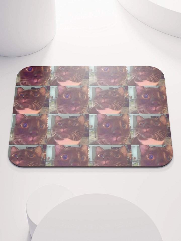 Zahra - Heckin' Concerned Kitten Tile Mousepad product image (1)