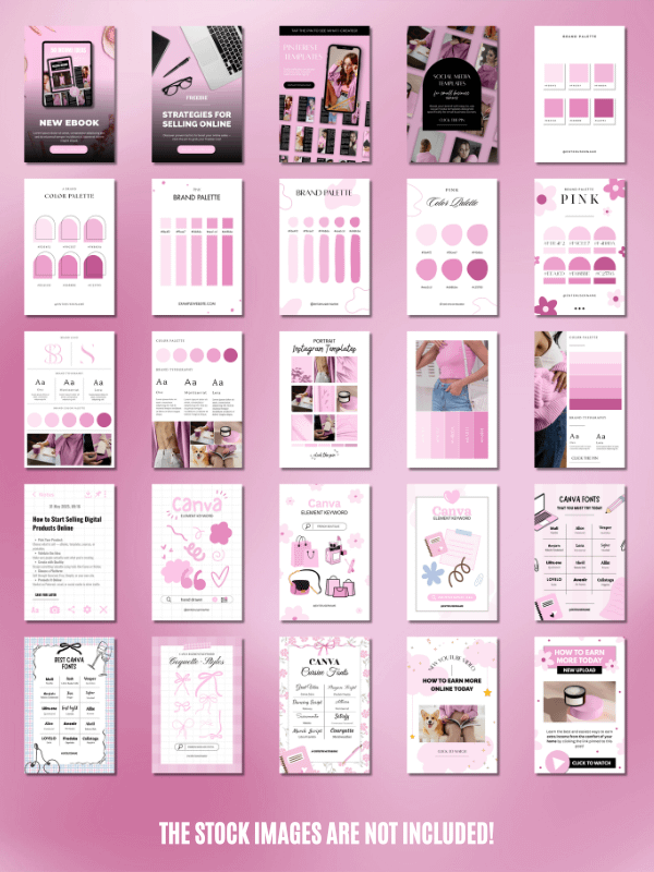 MRR/PLR Pinterest Templates for Digitals product image (2)