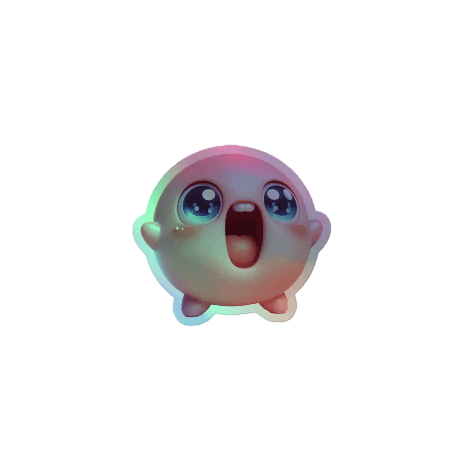 Cute Freak Holo Sticker! product image (1)