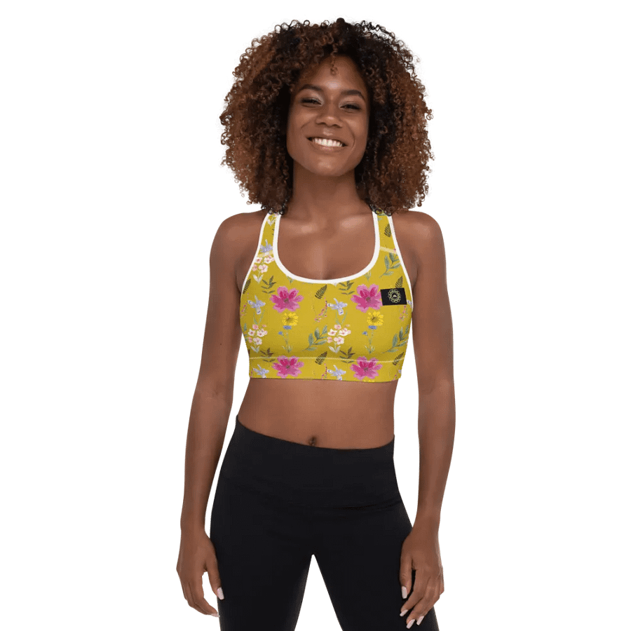 Blossom Bliss Padded Sports Bra product image (1)