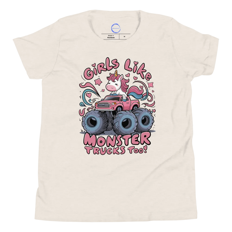 Girls like Monster Tucks Too- Youth Tee product image (6)
