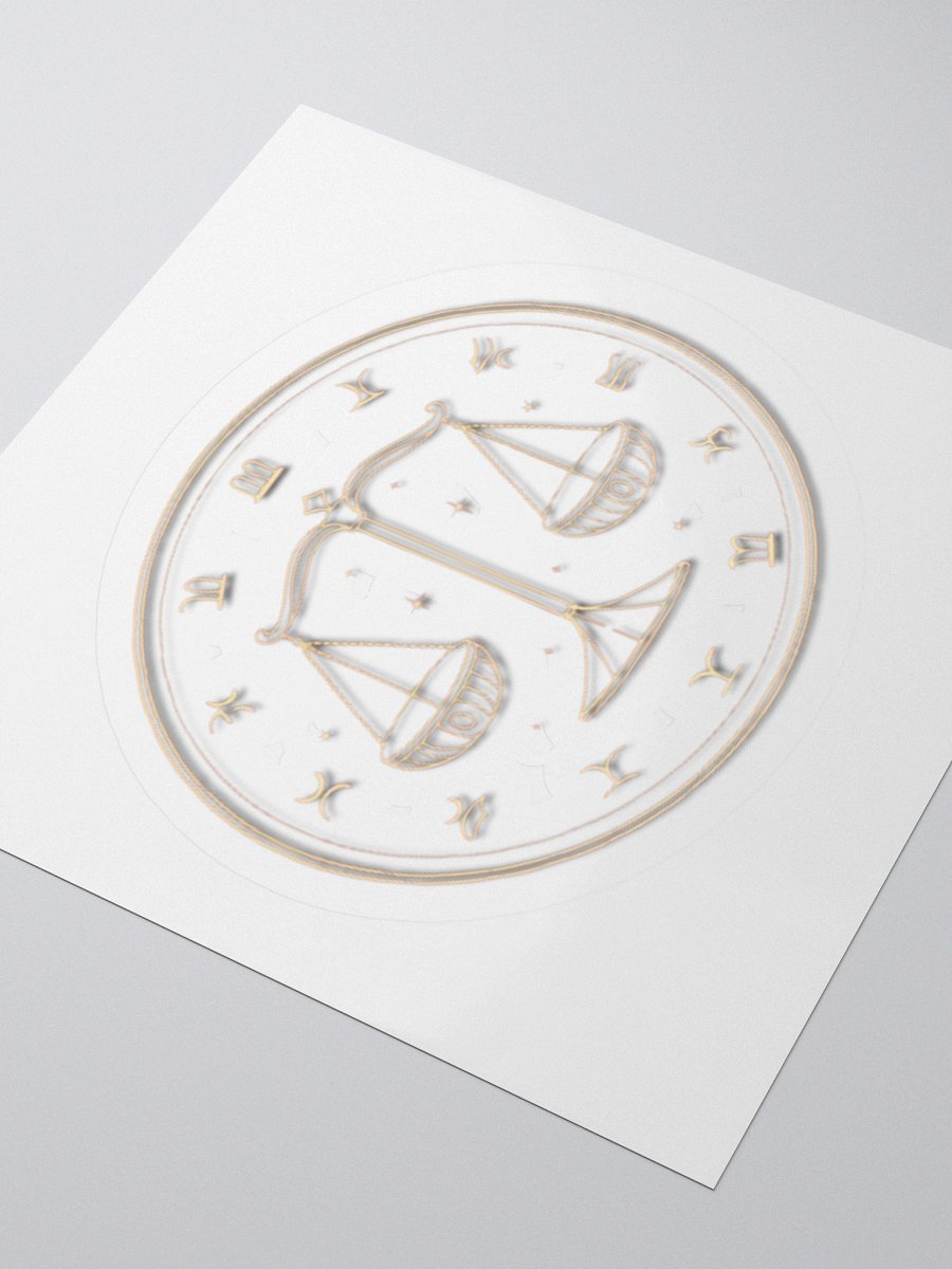 Libra Scales Kisscut Sticker product image (8)