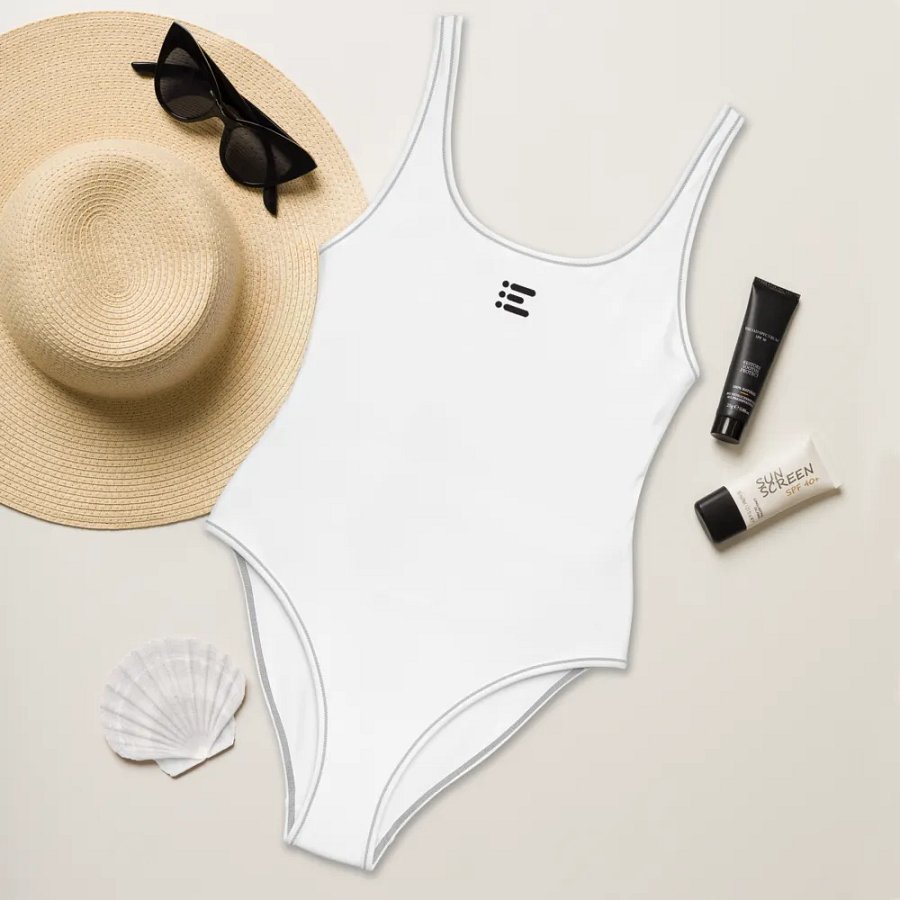 All-Over Print One-Piece Swimsuit w/ Center Logo product image (6)
