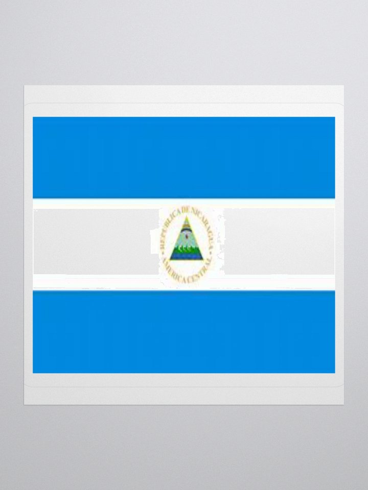 Exclusive Nicaraguan Flag Kiss-Cut Stickers - High-Quality Vinyl, Multiple Sizes product image (2)