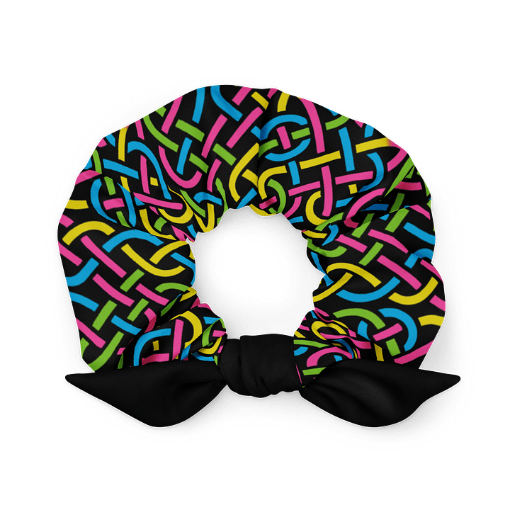 Rainbow Celtic Knot 🌈 Recycled Hair Scrunchie ♻️ product image (1)