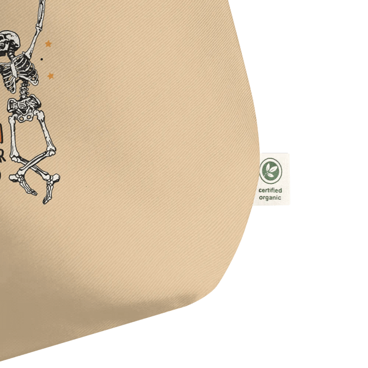 Spooky Skeletons Dance Organic Tote product image (2)