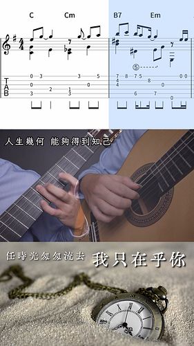 任時光匆匆流去我只在乎你

■Guitar Sheet Music/吉他譜：
【Fourthwall】
https://chencg-shop.fourthwall.com/products/i-only-care-about-you-teresa-...