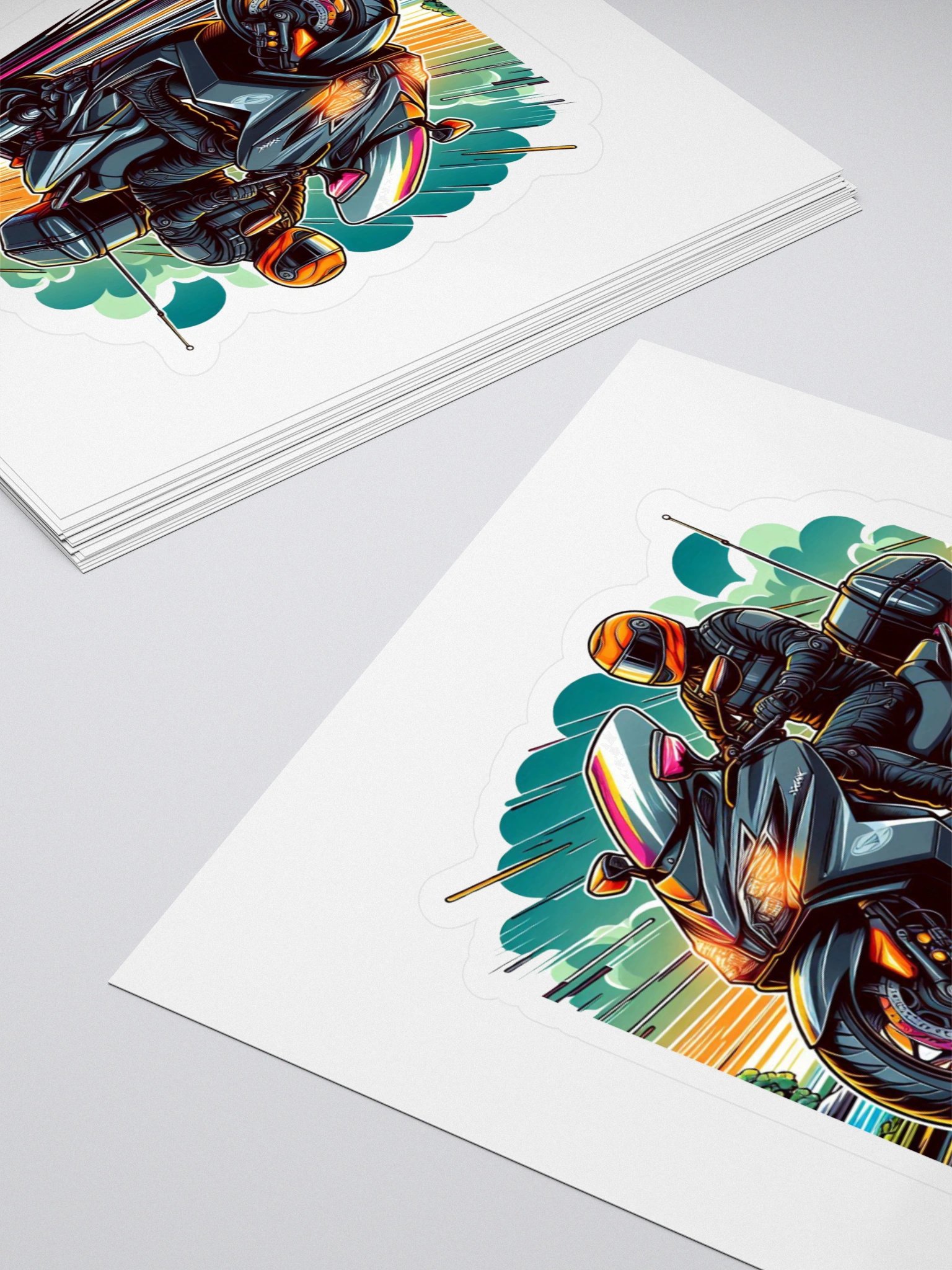 Speed Rider Kiss Cut Stickers product image (4)