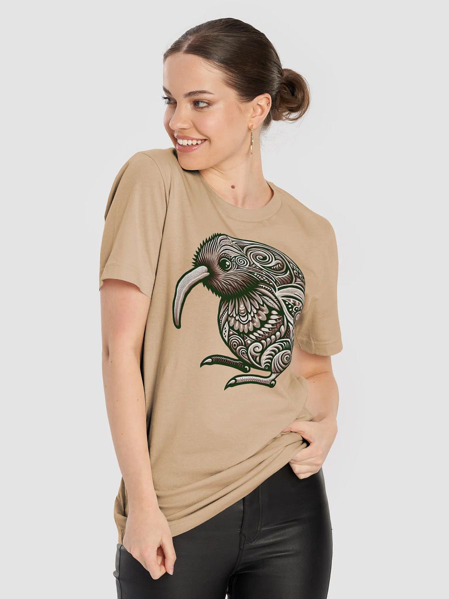Kiwi bird shirt, tribal Kiwi bird tee, Maori style shirt, New Zealand product image (15)
