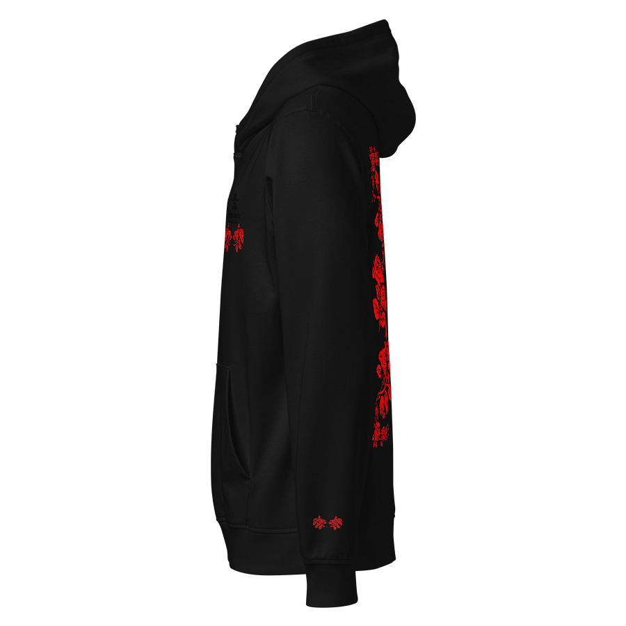 Petrifiedeye Red Spanish Rose Mural Hoodie product image (1)