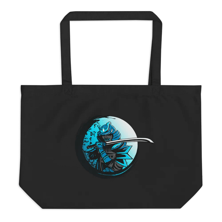 Moonlit Samurai Organic Tote Bag product image (1)