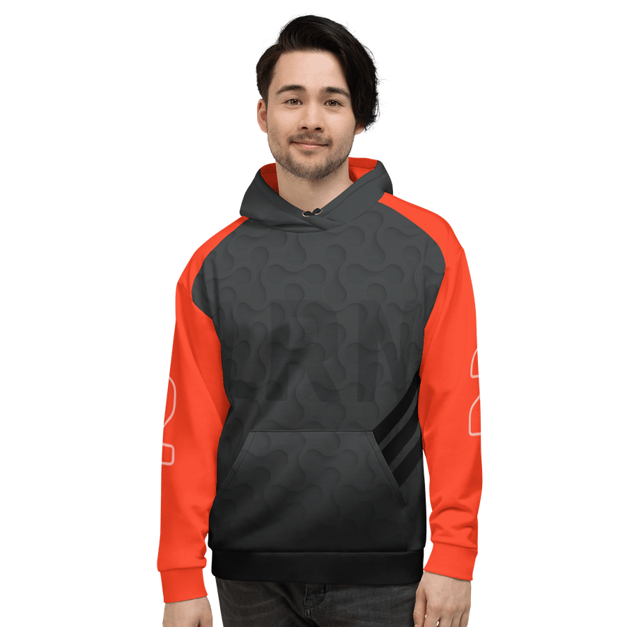LRN2DIY Red & Grey Hoodie product image (11)
