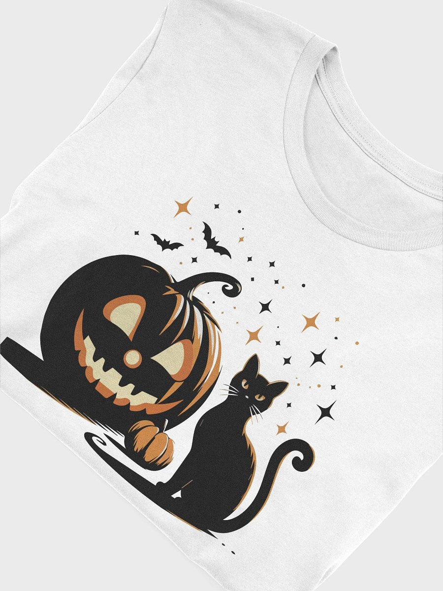 Halloween Pumpkin and Black Cat Supersoft Unisex T-Shirt product image (15)