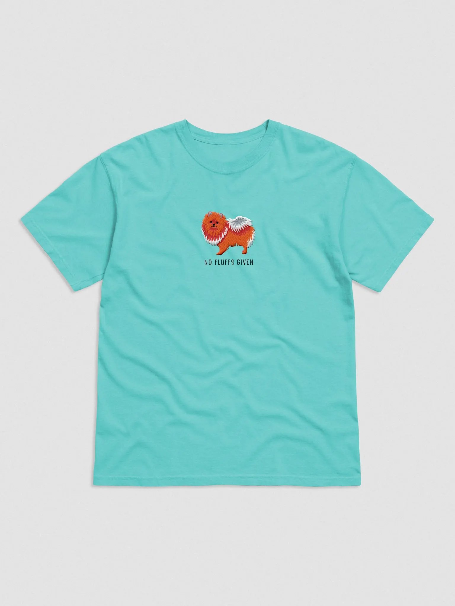 No Fluffs Given T-Shirt(Embroidered) of a Pomeranian product image (4)
