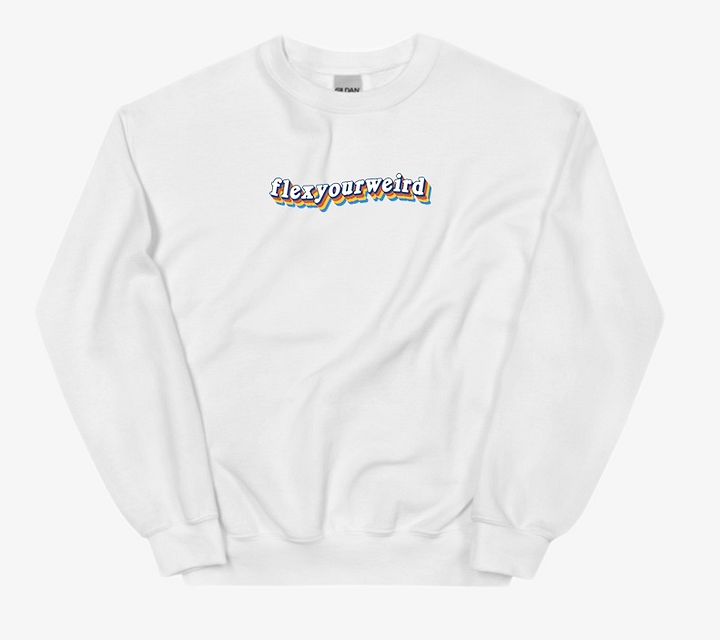 Retro Flex Crewneck - White product image (1)