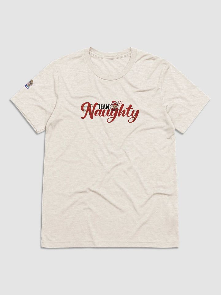 Christmas Naughty Tri blend Tee product image (2)