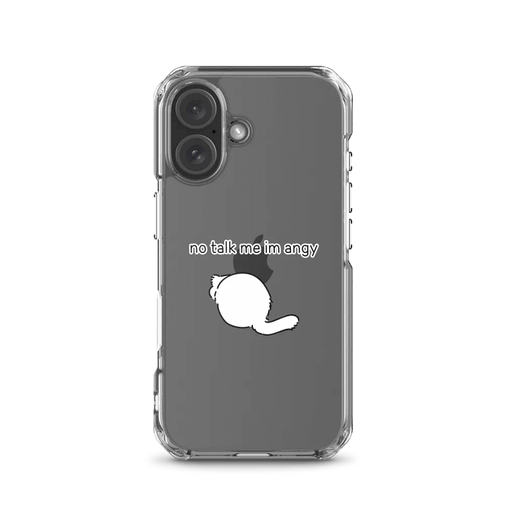 No Talk Manul Angy - Clear iPhone Case product image (1)