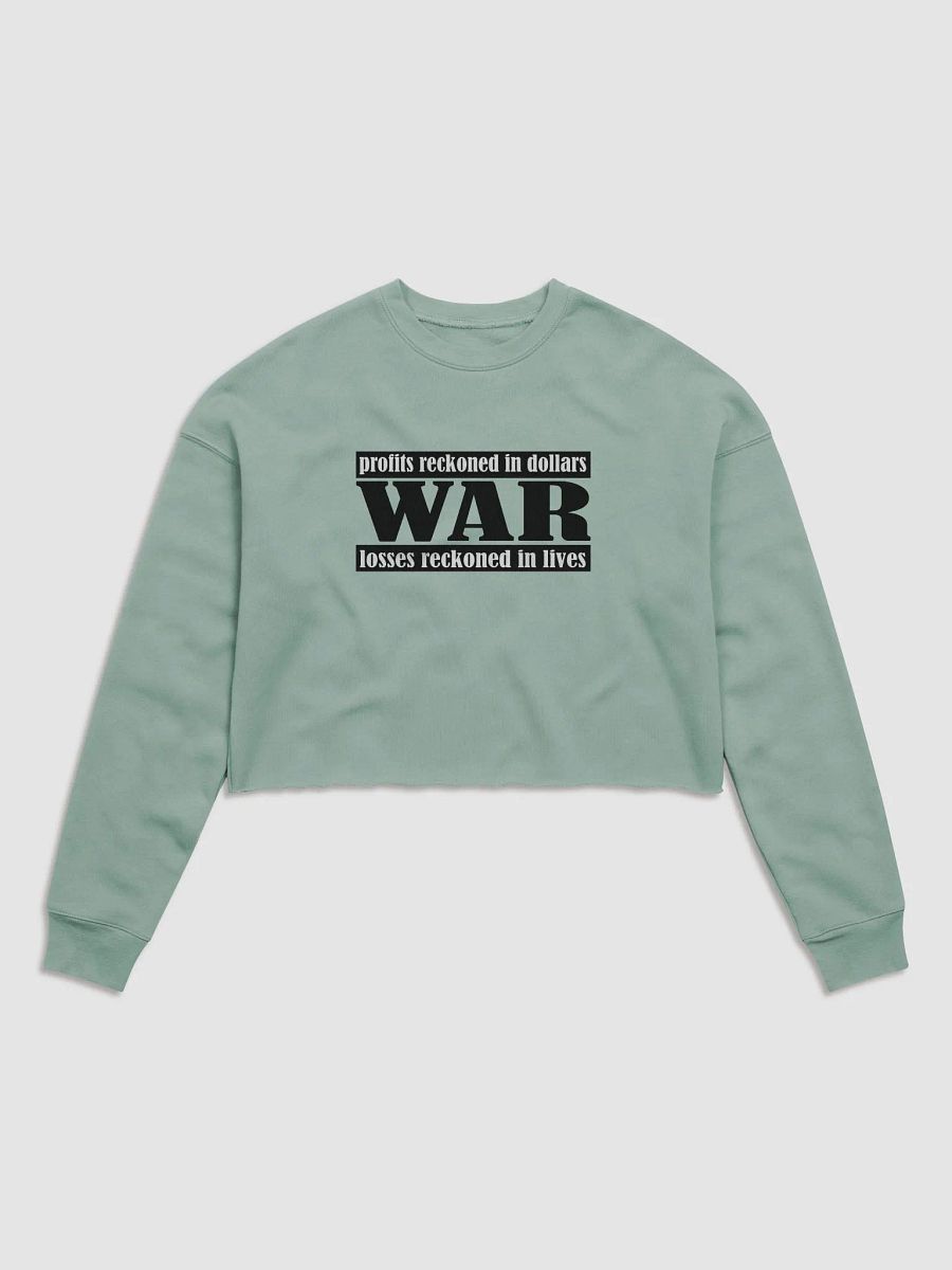 The Cost Of War - Bella+Canvas Women's Fleece Crop Sweatshirt product image (2)