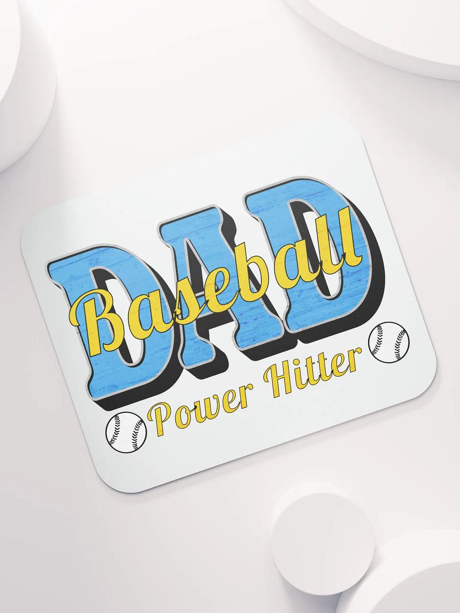 Dad Baseball Power Hitter Mouse Pad product image (5)