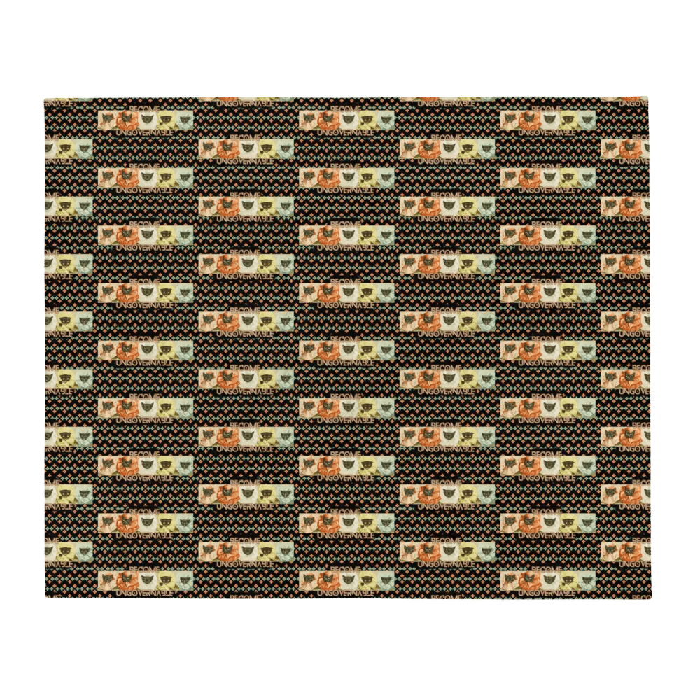 KC, Become Ungovernable (cats), Patterned Blanket product image (2)