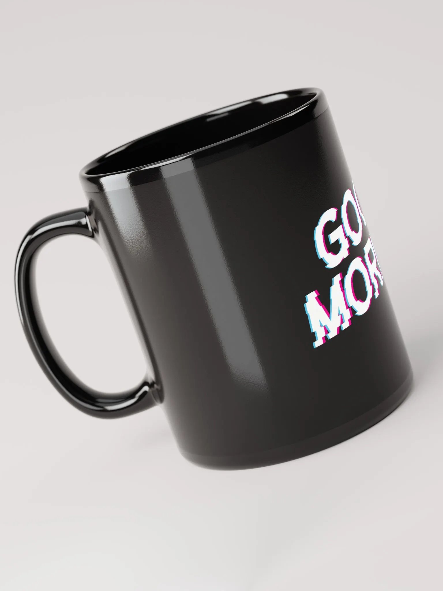 Good Morning Black Glossy Mug product image (4)