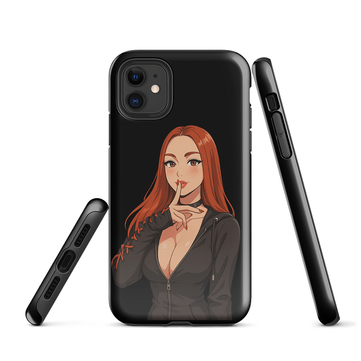 Black Widow Shhh Tough Case for iPhone® product image (1)