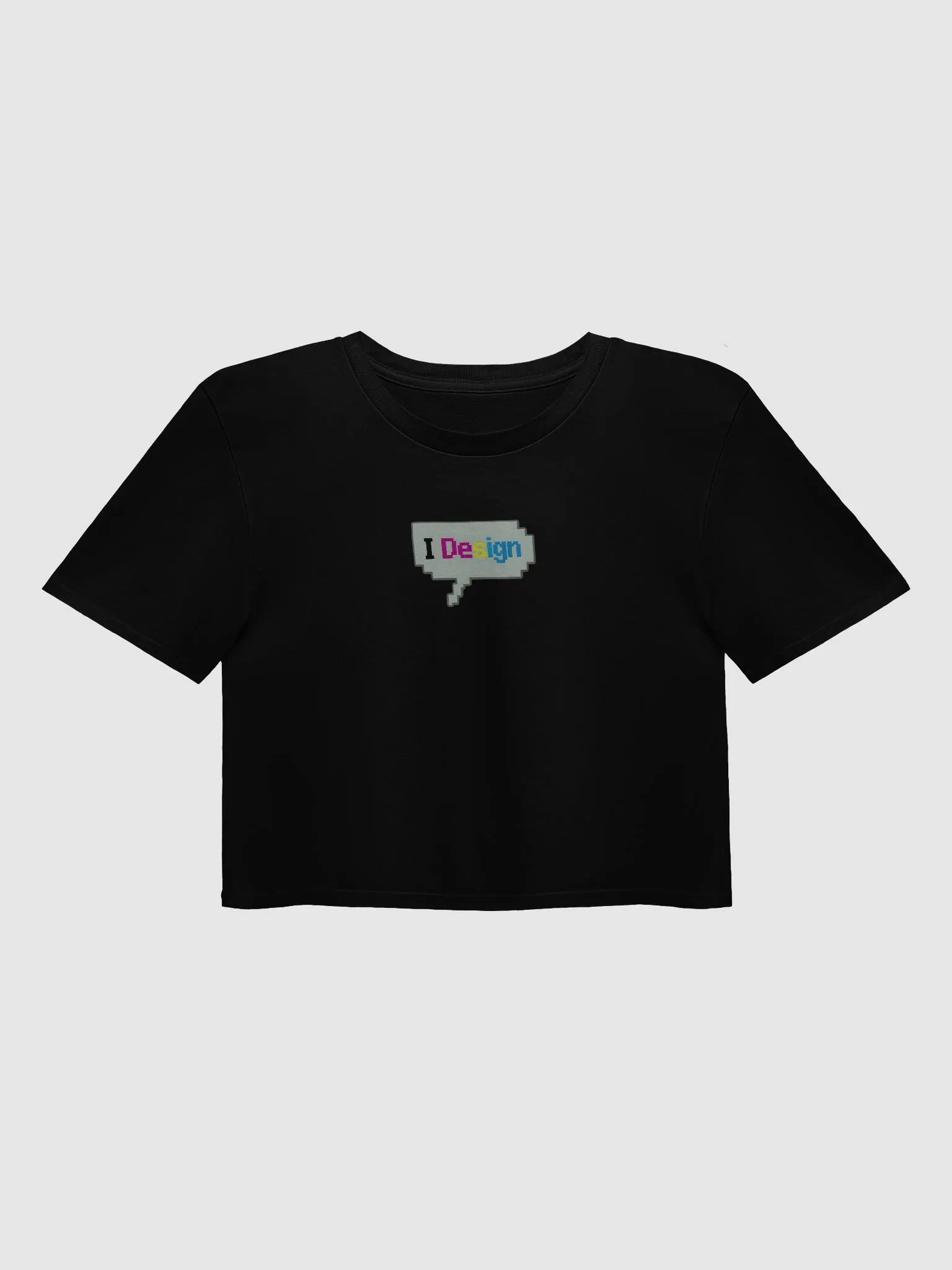 Pixelated Design Speech Bubble Crop Top product image (6)