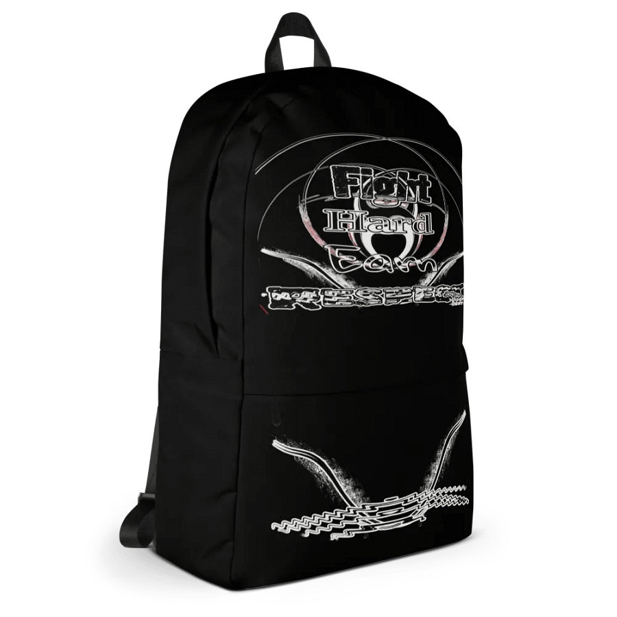 Fight Hard Earn Respect - Black - Backpack product image (5)
