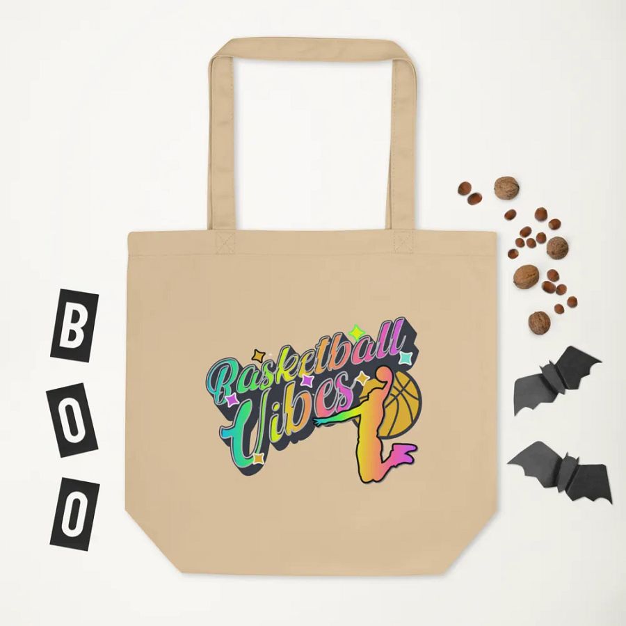 Basketball Vibes Rainbow Airborne Hoops Eco Tote product image (5)