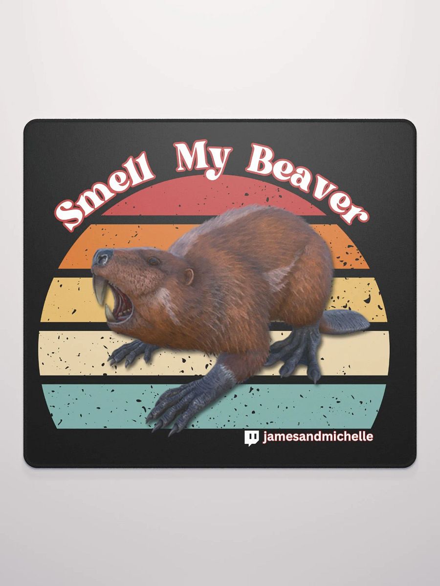 Smell My Beaver, Gaming Mouse Pad 18″×16″ product image (3)