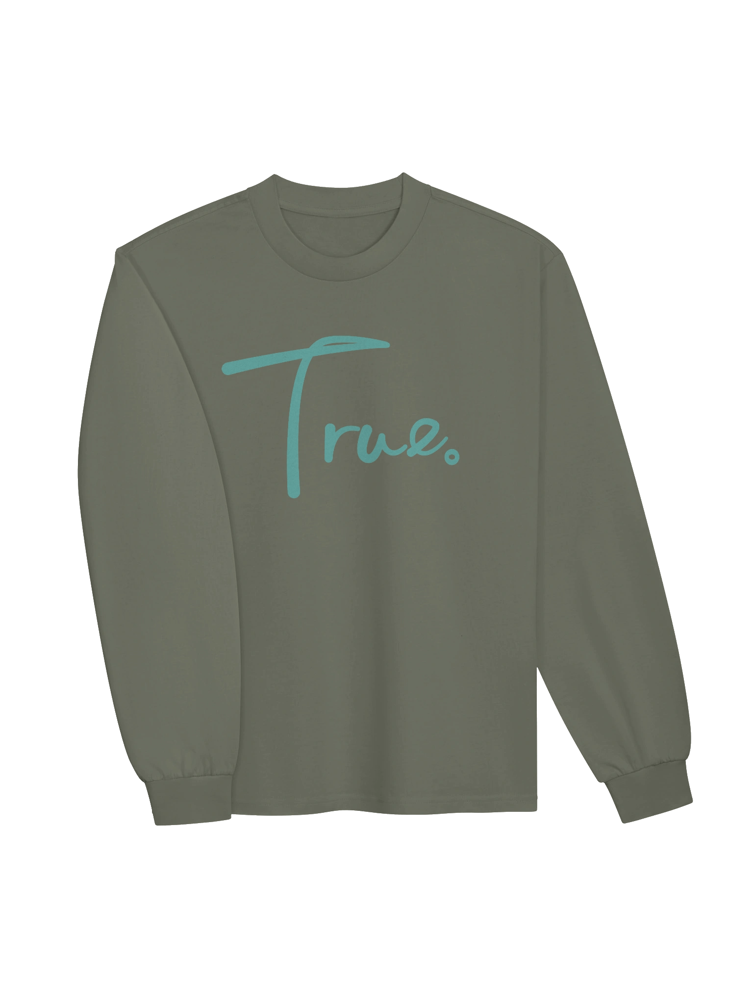 Volume Long Sleeve — in Cypress + Dimple Blue (Oversized/Unisex) product image (2)