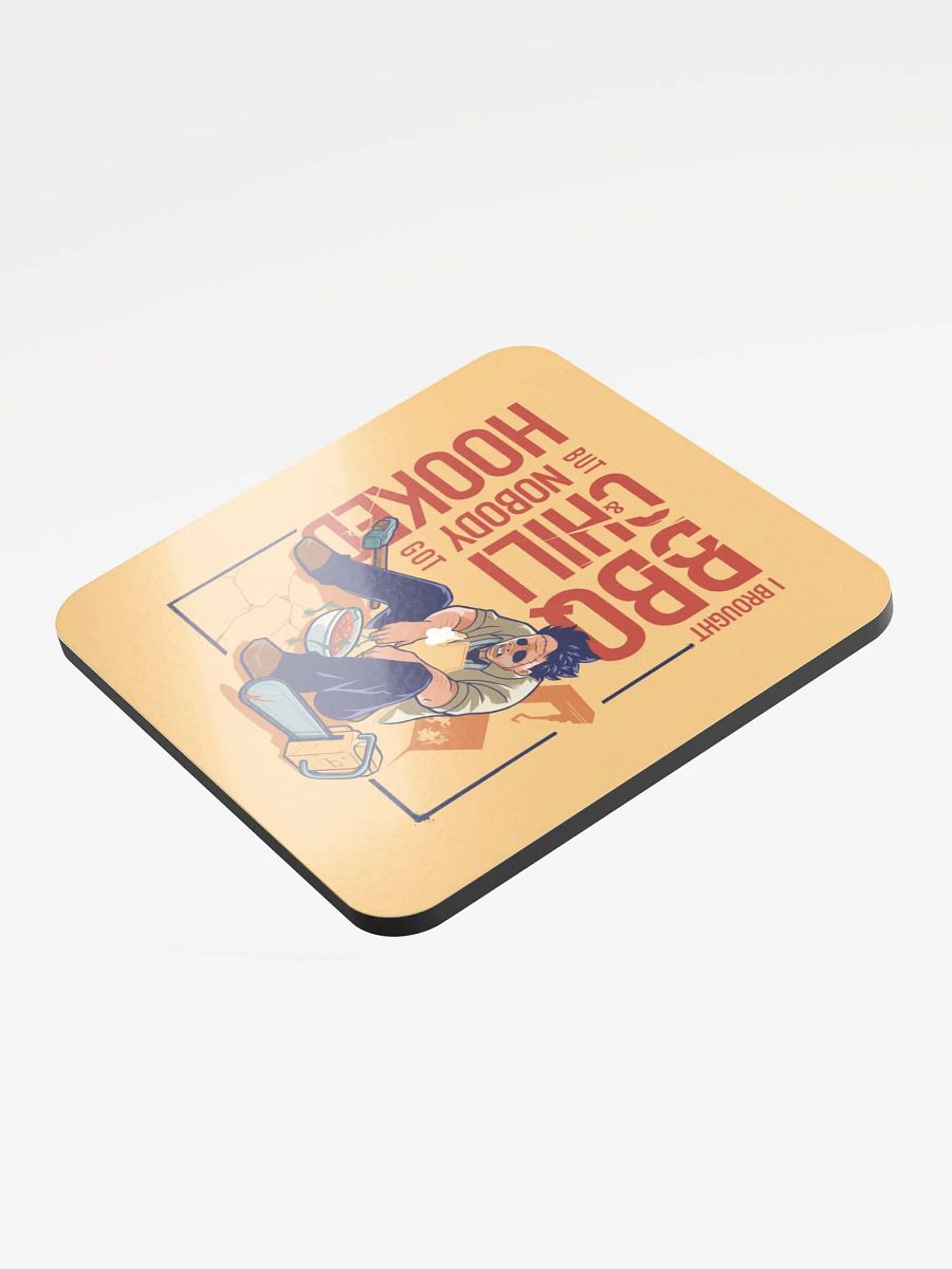 I Brought BBQ & Chili but... - Glossed Cork Coaster product image (3)