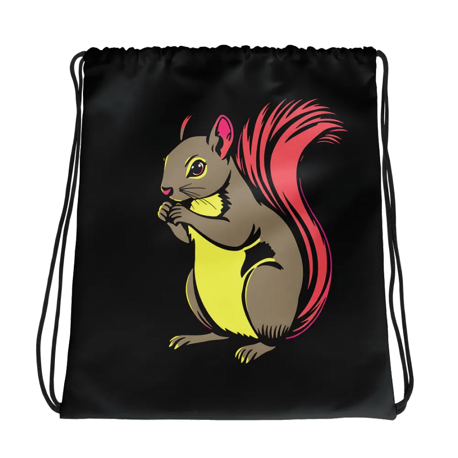 Vibrant Squirrel All-Over Drawstring Bag product image (1)