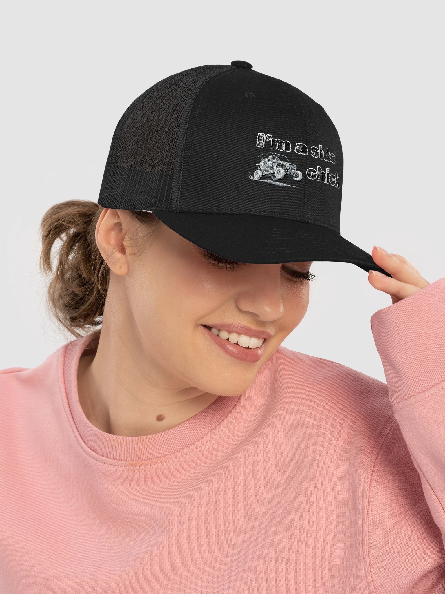 Embroidered I'm a side chick Trucker Hat product image (30)