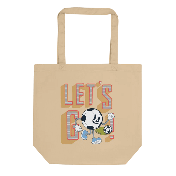 Lets Go Mascot Soccer Ball Eco-Friendly Tote Bag product image (1)