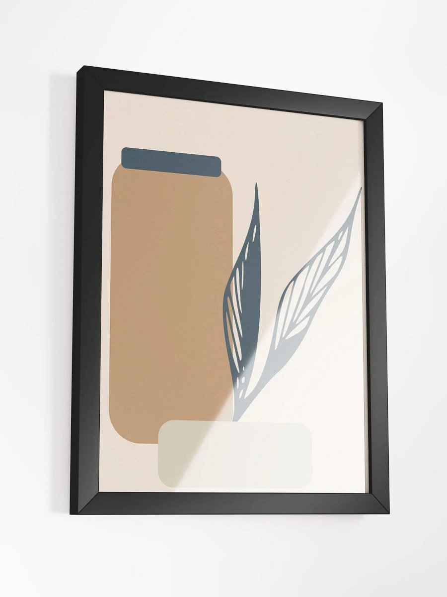 Geometric Leaves Framed Matte Poster product image (25)