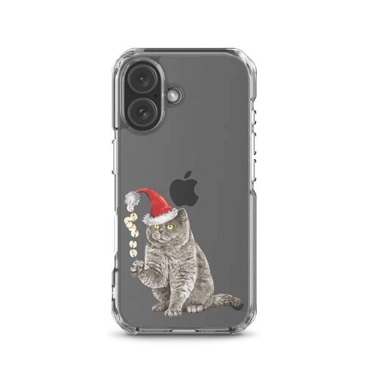 Santa Cat iPhone Clear Case product image (23)
