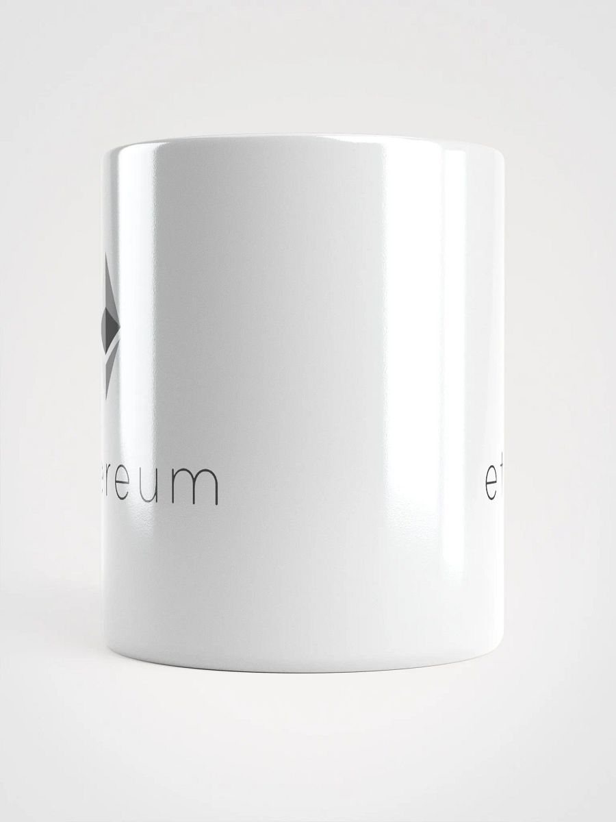 Ethereum Logo White Glossy Mug product image (3)