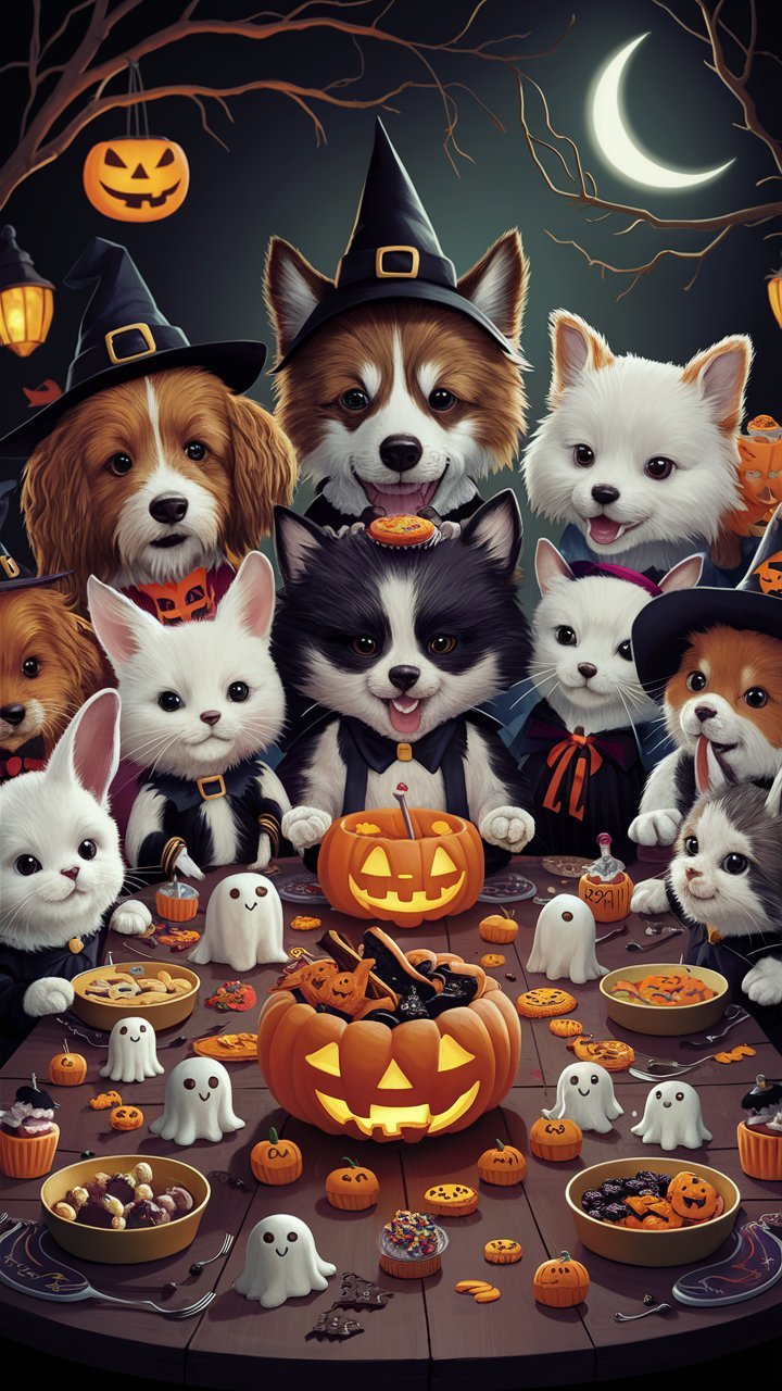 Mookie’s Halloween Adventure Coloring Pages 🎃🐰 | Spooky & Fun Printable Designs for Kids product image (2)
