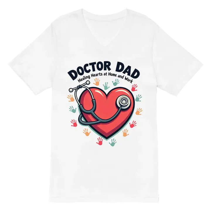 Healing Hearts, Doctor Dad V-Neck Tee product image (2)