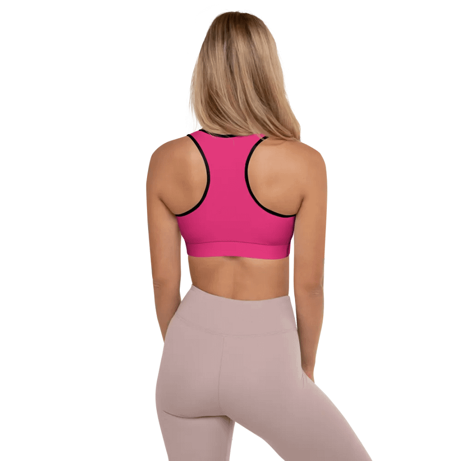 SPOOKY JOOCE Padded Sports Bra - Hot Pink product image (3)