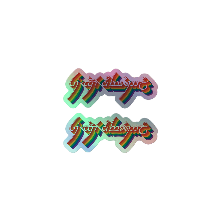 "We're Forever Welcome Here" Holo Sticker - PRIDE 2025 product image (1)